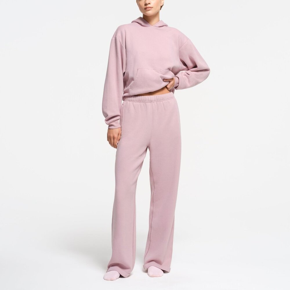 SKIMS Cotton Fleece Classic Straight Leg Pants